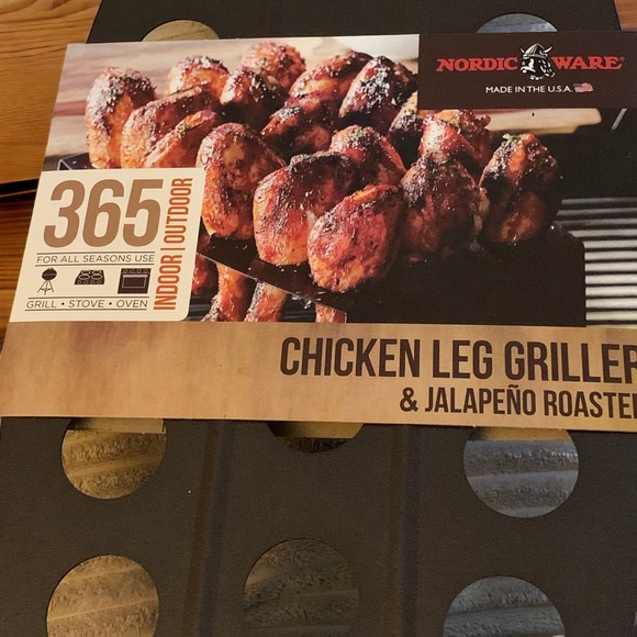 Nordic Ware Chicken Leg Griller and Jalapeno Roaster: A USA-Made Delight - Picture 2 of 5